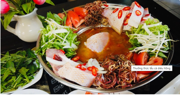 Lẩu thái cá điêu hồng